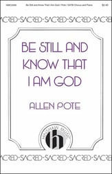 Be Still and Know That I Am God SATB choral sheet music cover